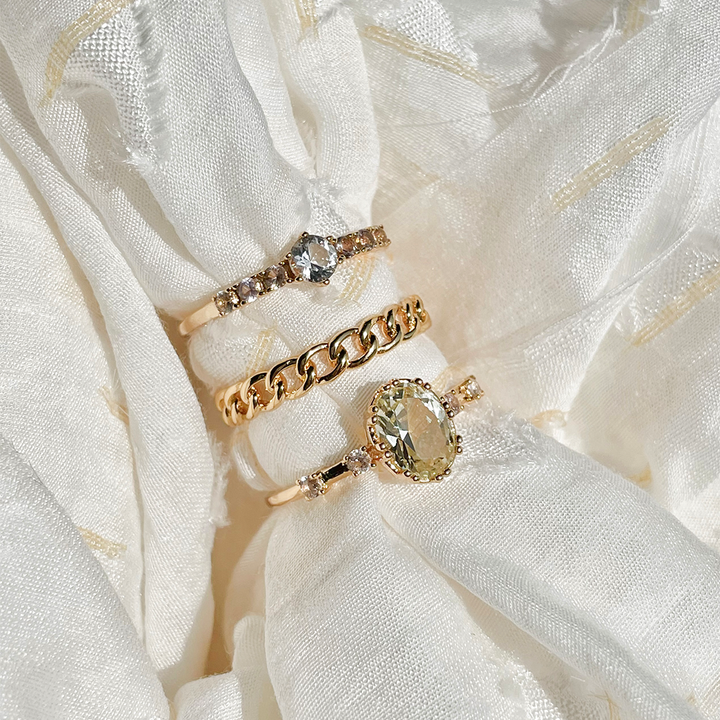 Ring met kleurstenen - 12406Y
